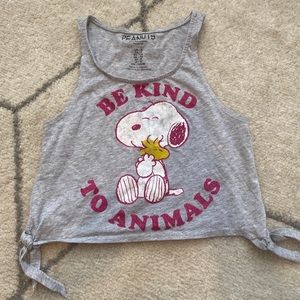 Cute snoopy crop top